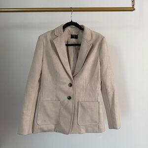 Tahari faux leather blazer